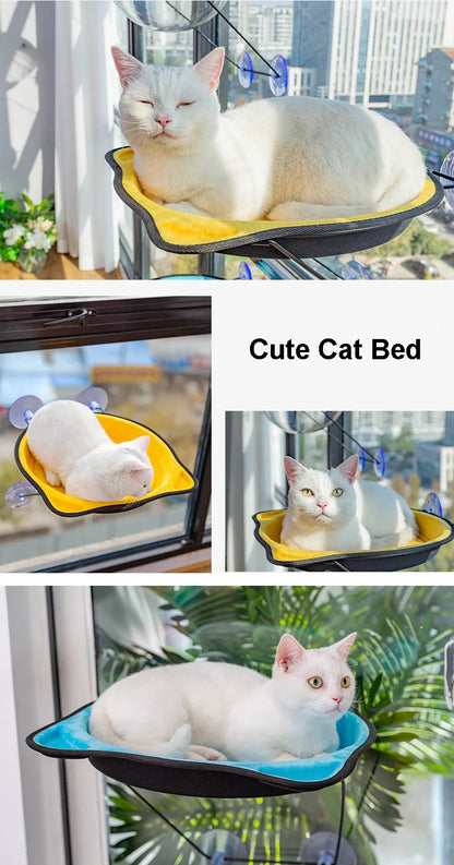 Nueva hamaca para gatos de ventana, rascador, mascota, gatito colgante, cama para dormir, gatos, asiento soleado de ventana, nido, soporta 15kg, accesorios para gatos