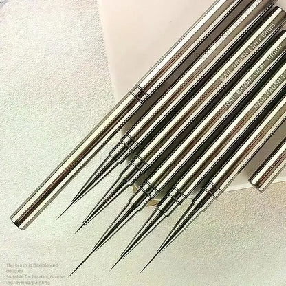 Nails Art Liner Brushes Elongated Lines Striping Drawing Painting  6/9/12/15/18mm Design Pen Professional Manicure Tool New