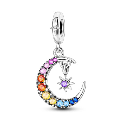New Arrivals Silver Plated Cute Pet Moon Luminous Firefly Charms Fit Original Bangle Beads Pendent Dangle Bracelet DIY Jewelry