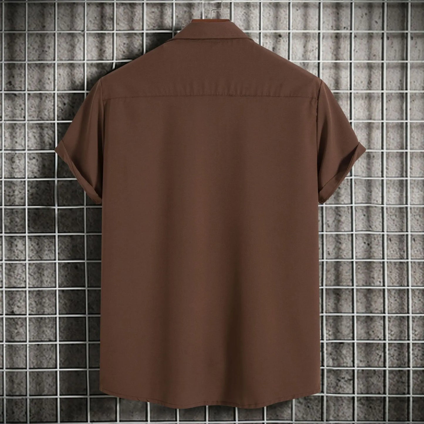 Nuevas camisas de manga corta para hombre, moda, lisas, informales, cárdigan con solapa, tops para hombre, blusa cómoda de un solo botón, camisas de playa de verano