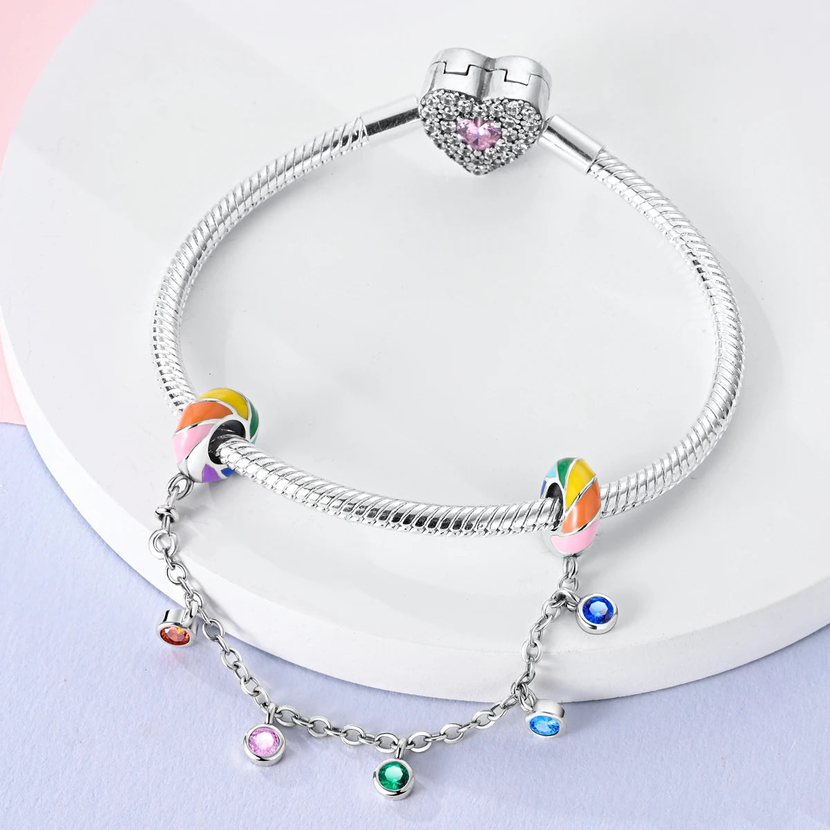 New Arrivals Silver Plated Cute Pet Moon Luminous Firefly Charms Fit Original Bangle Beads Pendent Dangle Bracelet DIY Jewelry