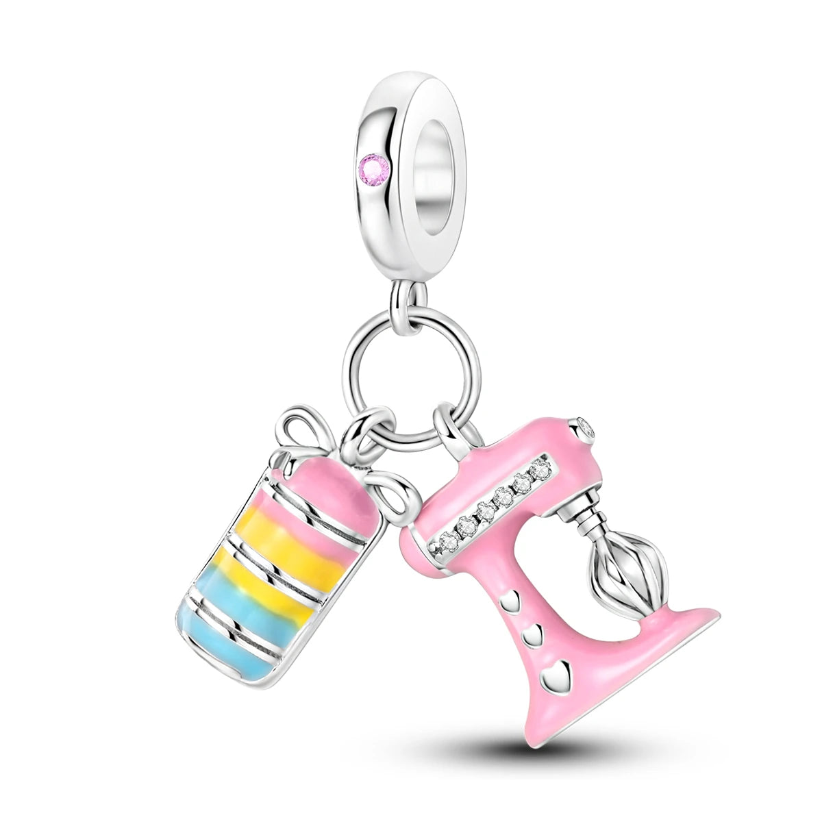 New Arrivals Silver Plated Cute Pet Moon Luminous Firefly Charms Fit Original Bangle Beads Pendent Dangle Bracelet DIY Jewelry