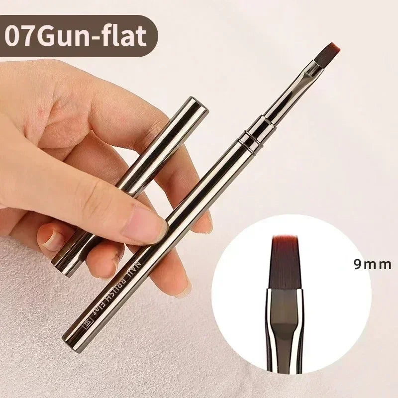 Nails Art Liner Brushes Elongated Lines Striping Drawing Painting  6/9/12/15/18mm Design Pen Professional Manicure Tool New