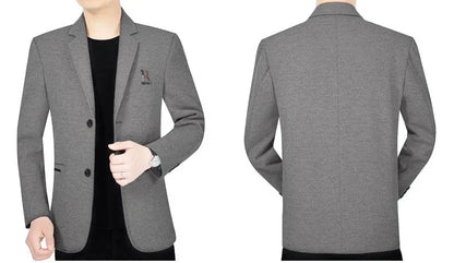 TFETTERS Brand 2025 Spring Business Blazer for Men Solid Autumn Casual Men's Jacket Blazer Fashion Single Breasted Suits Mens