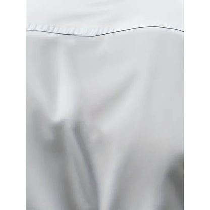 Camisas de negocios para hombre elásticas para las cuatro estaciones, de manga larga, de color sólido, elegantes, informales, de la marca 2025