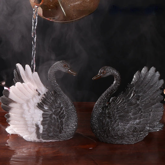 Mascota de té que cambia de color, cisne, sapo dorado, PiXiu, bandeja de té, accesorios para mascotas, mesa de té, ceremonia de té, decoración de juego de té, té Gung Fu