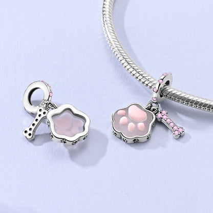 New 925 Sterling Silver Charms Bead Penguin Owl Bow Heart Charm Fit Original Pendant Bracelet Jewelry Making For Women Gift