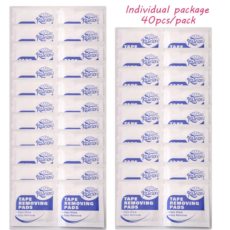 New Non-woven Lace Glue Remover Pads For Wigs 20Pcs Remover For Tape In Hair Extensions Wholesalers Factory Price Wig Repair Kit