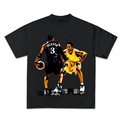 Colección de Camisetas Gráficas Vintage de Cultura Pop, Rap Americano, Baloncesto, Ropa Urbana, Hip-Hop, Tops Y2K de Calidad Premium para Hombre, Manga Corta