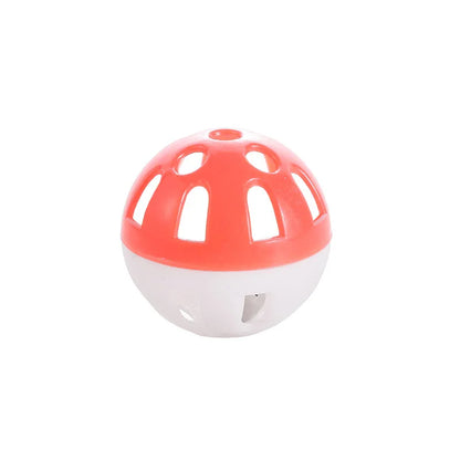 Random Colorful Bird Jingle Bell Plastic Balls Interactive Funny Plastic Jingle Ball Kitten Training Toy Pet Toy Accessory