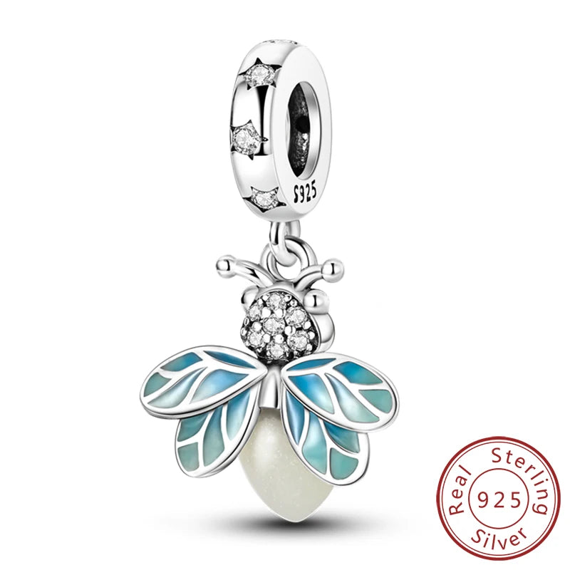 New 925 Sterling Silver Charms Bead Penguin Owl Bow Heart Charm Fit Original Pendant Bracelet Jewelry Making For Women Gift