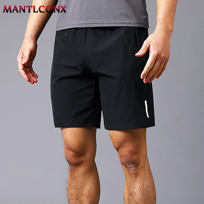 New Summer Casual Shorts Men Boardshorts Breathable Beach Shorts Elastic Jogging Running Sports Men's Short Pants Zipper Pockets