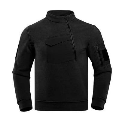 Men's Thermal Polartec Fleece Half Zip Pullover Winter Outdoor Warm Sweater Lightweight Long Sleeve Sweatshirt Military Clothing