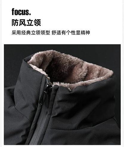 2024 Chaquetas de invierno para hombre, a la moda, gruesas, cálidas, acolchadas de algodón, estilo casual holgado de alta calidad, talla grande para hombre 8XL