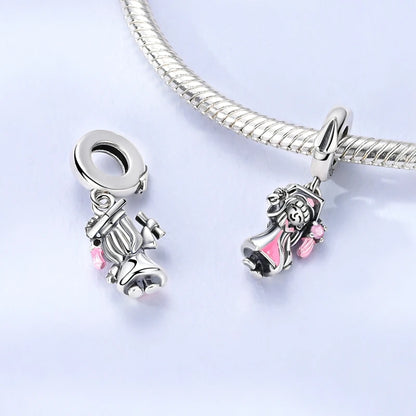 New 925 Sterling Silver Charms Bead Penguin Owl Bow Heart Charm Fit Original Pendant Bracelet Jewelry Making For Women Gift