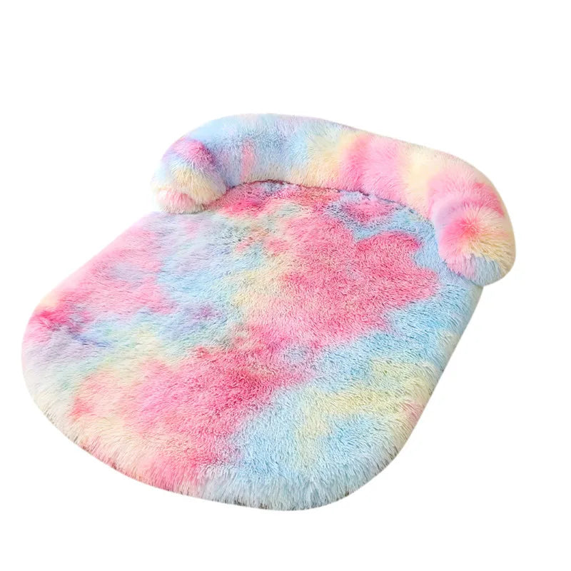 Sofá ortopédico impermeable y lavable para perros, cama para mascotas de espuma de huevo con parte inferior extraíble y antideslizante