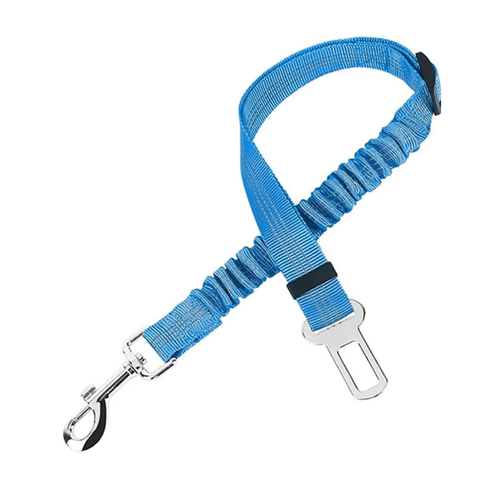 Pet Car Seat Belt Nylon Lead Leash Vehicle  Backseat Safety Belt Adjustable Dogs Harness Collar Outdoor Walking Pet Accessories