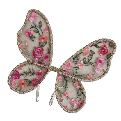 Accesorios de fotografía de alas de mariposa de encaje para niños, para juego creativo