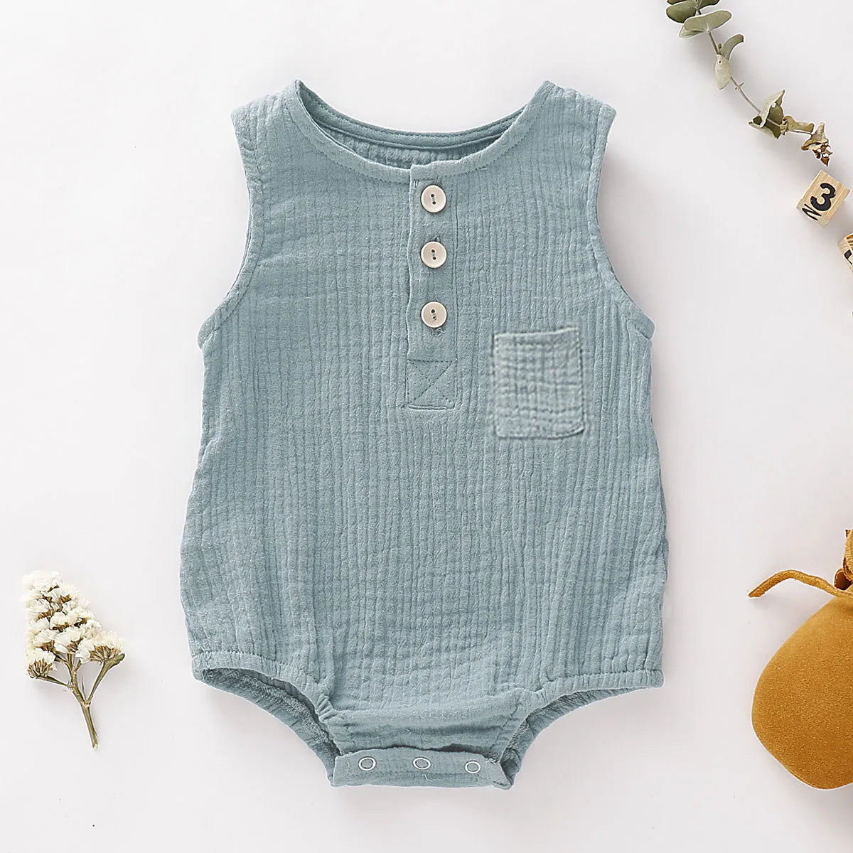 Peleles de bebé de verano 2022 para niños y niñas, body de muselina sin mangas para recién nacidos, ropa de moda para bebé, conjuntos para niños pequeños