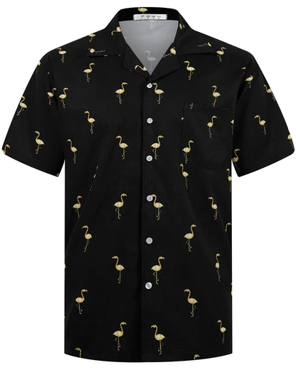 Camisas Hawaianas de Verano para Hombre, Manga Corta, Botones, Estampado de Árboles de Coco, Camisa Casual de Playa Aloha Tallas Grandes 6XL, Ropa para Hombre