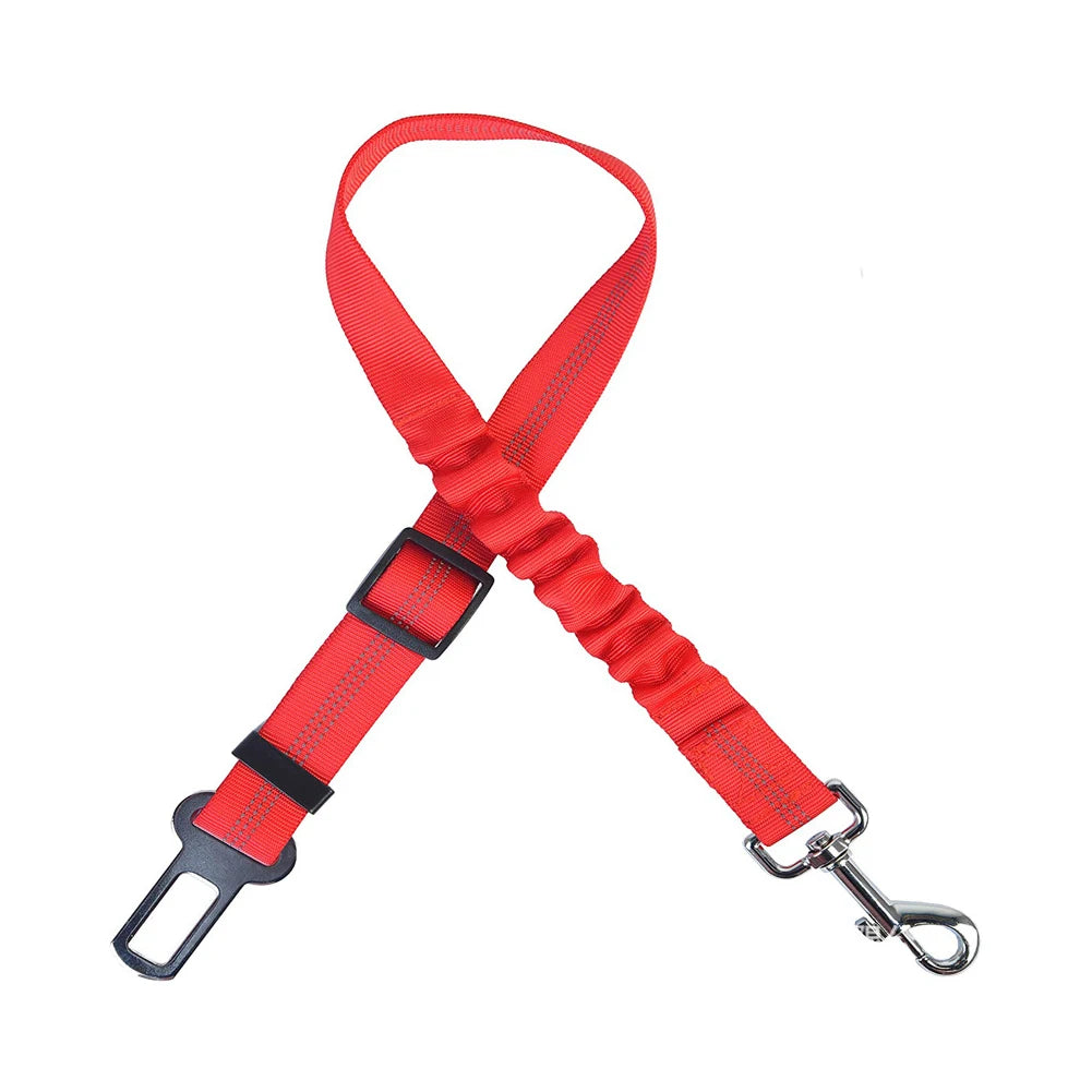 Pet Car Seat Belt Nylon Lead Leash Vehicle  Backseat Safety Belt Adjustable Dogs Harness Collar Outdoor Walking Pet Accessories