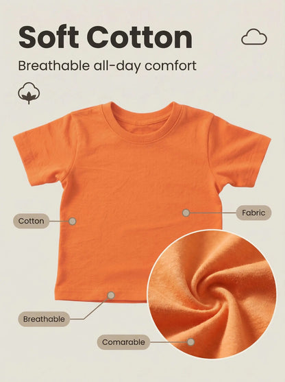 Camiseta de algodón de manga corta casual para niños de Star Wars Yoda Baby Yoda, camiseta de verano para niños y niñas pequeños