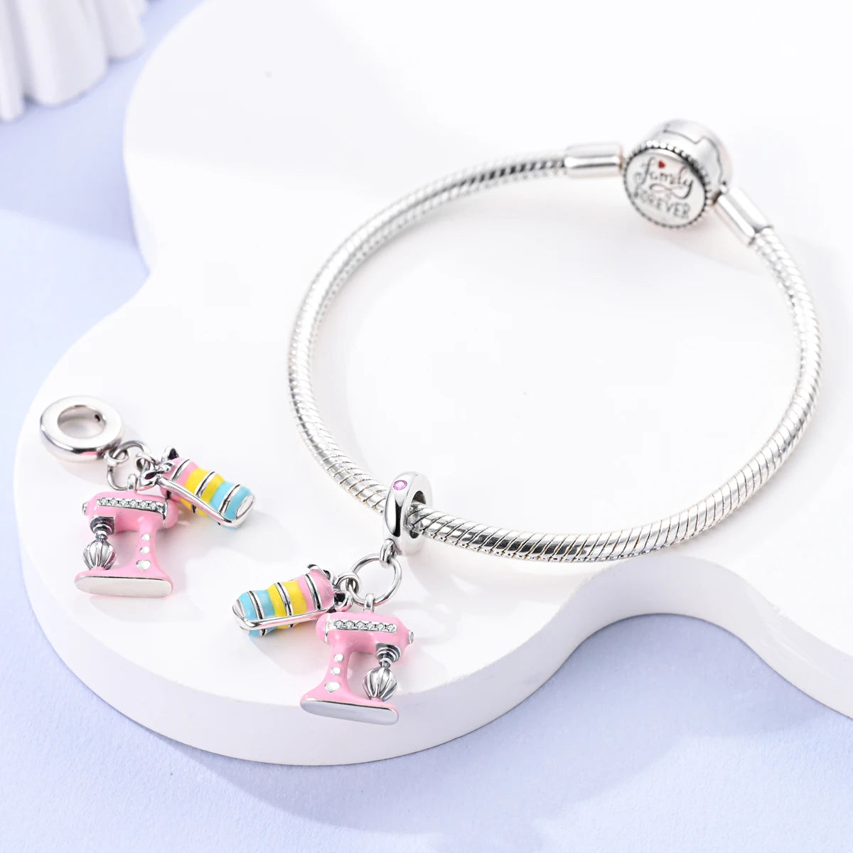 New Arrivals Silver Plated Cute Pet Moon Luminous Firefly Charms Fit Original Bangle Beads Pendent Dangle Bracelet DIY Jewelry