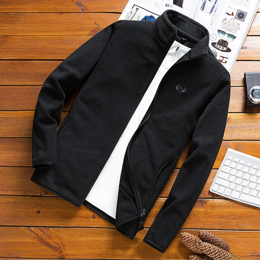 Man Tactical Fleece Softshell Jacket Thermal Sporting Male Tourism Mountain Coats Outdoor Hiking Windproof Zipper Jackets Men