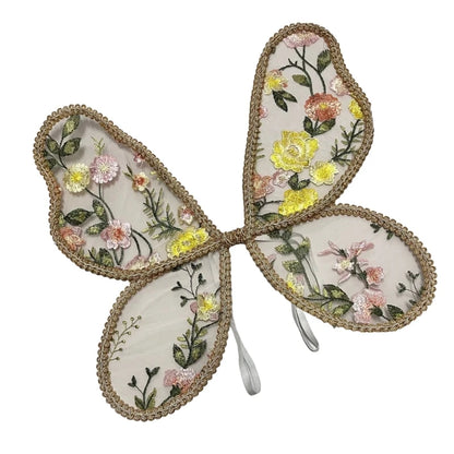 Accesorios de fotografía de alas de mariposa de encaje para niños, para juego creativo