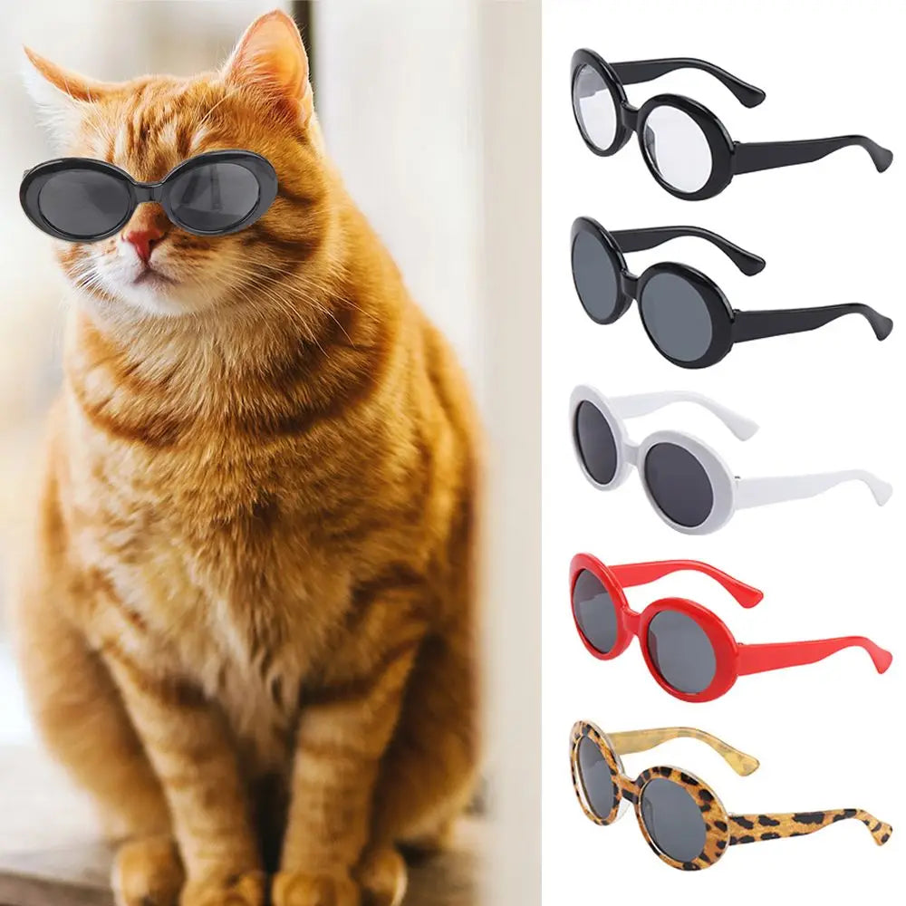Cat Glasses Cool Pet Small Dog Fashion Round Glasses Pet Product For Little Dog Cat Sunglasses For Photography Pet Accessories