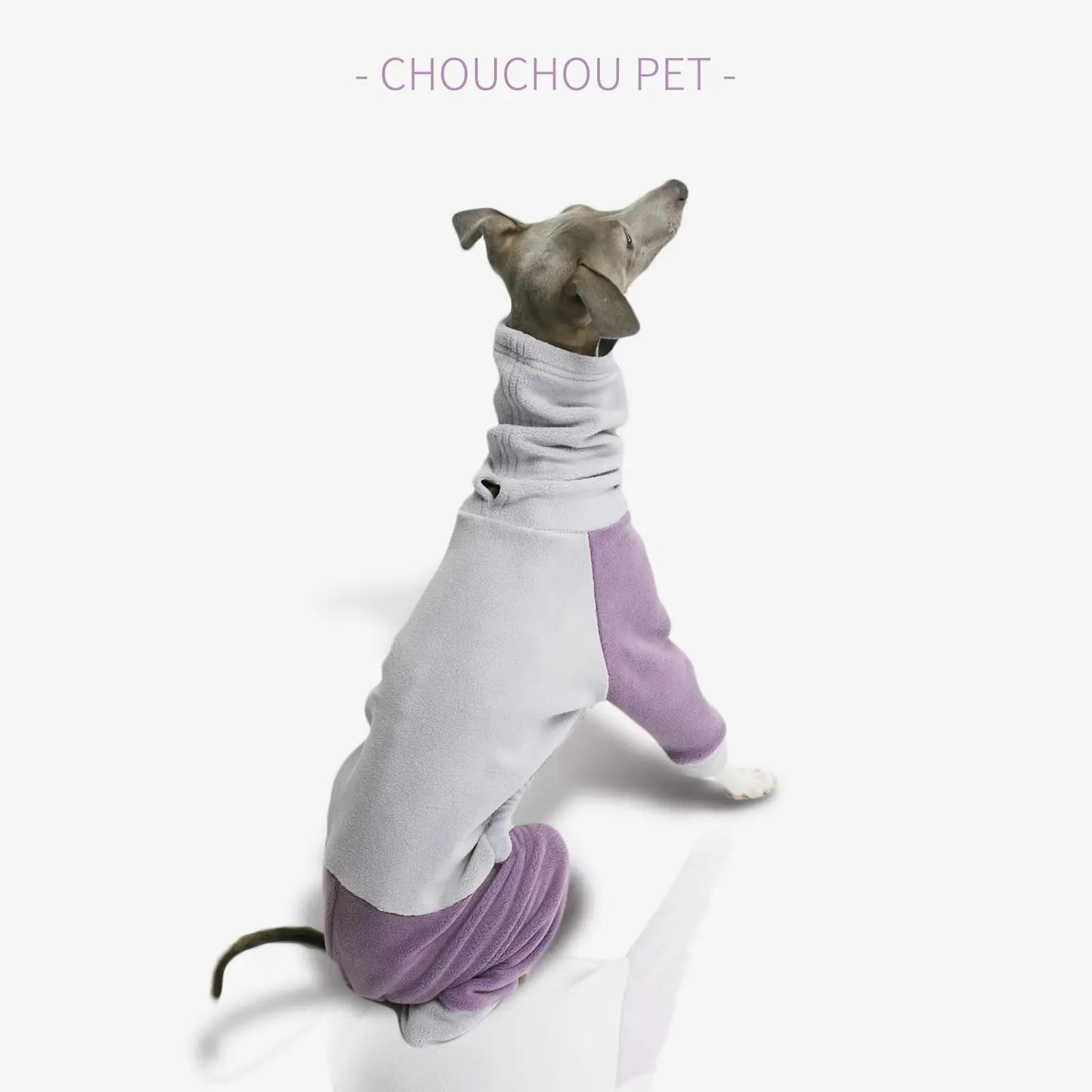Suéter de cuello alto para iggy, whippet, galgo, ropa para mascotas, empalme elástico suave, ropa de cuatro patas