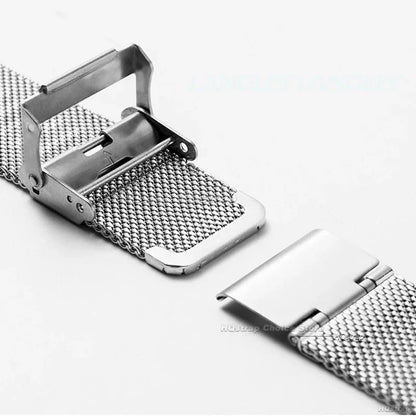 Correa milanesa de liberación rápida universal para DW 20mm 22mm 12mm 14mm 16mm 17mm 19mm 21mm 24mm 18mm Malla de acero inoxidable de 0.6