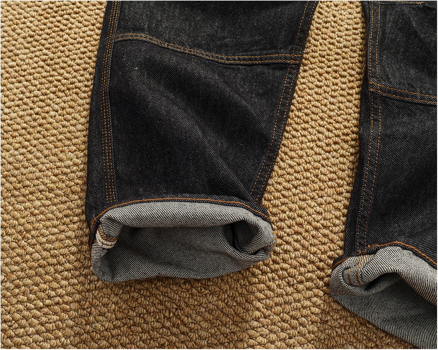 Jeans cónicos casuales rectos lavados de mezclilla de alta gama con corte 3D, peso pesado, estilo retro americano, cómodos, a la moda para hombres, Otoño 2025