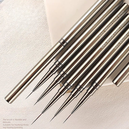 Nails Art Liner Brushes Elongated Lines Striping Drawing Painting  6/9/12/15/18mm Design Pen Professional Manicure Tool New