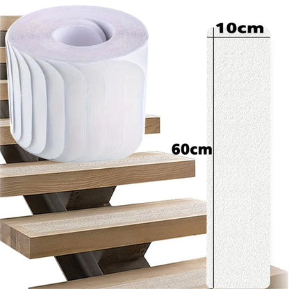10x 60cm Cinta Antideslizante Transparente para Suelo Bañera Baño Alfombra Escalones Antideslizantes Cinta Suave e Impermeable Protege a Niños y Mascotas