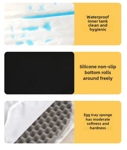 Sofá ortopédico impermeable y lavable para perros, cama para mascotas de espuma de huevo con parte inferior extraíble y antideslizante