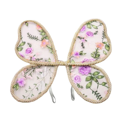Accesorios de fotografía de alas de mariposa de encaje para niños, para juego creativo