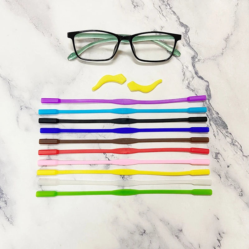 Productos para Mascotas Correas Antideslizantes de Silicona para Gafas Cadena de Gafas de Sol Soporte Cordón para Perros Pequeños Gatos Accesorios para Mascotas