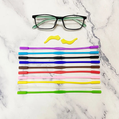 Productos para Mascotas Correas Antideslizantes de Silicona para Gafas Cadena de Gafas de Sol Soporte Cordón para Perros Pequeños Gatos Accesorios para Mascotas