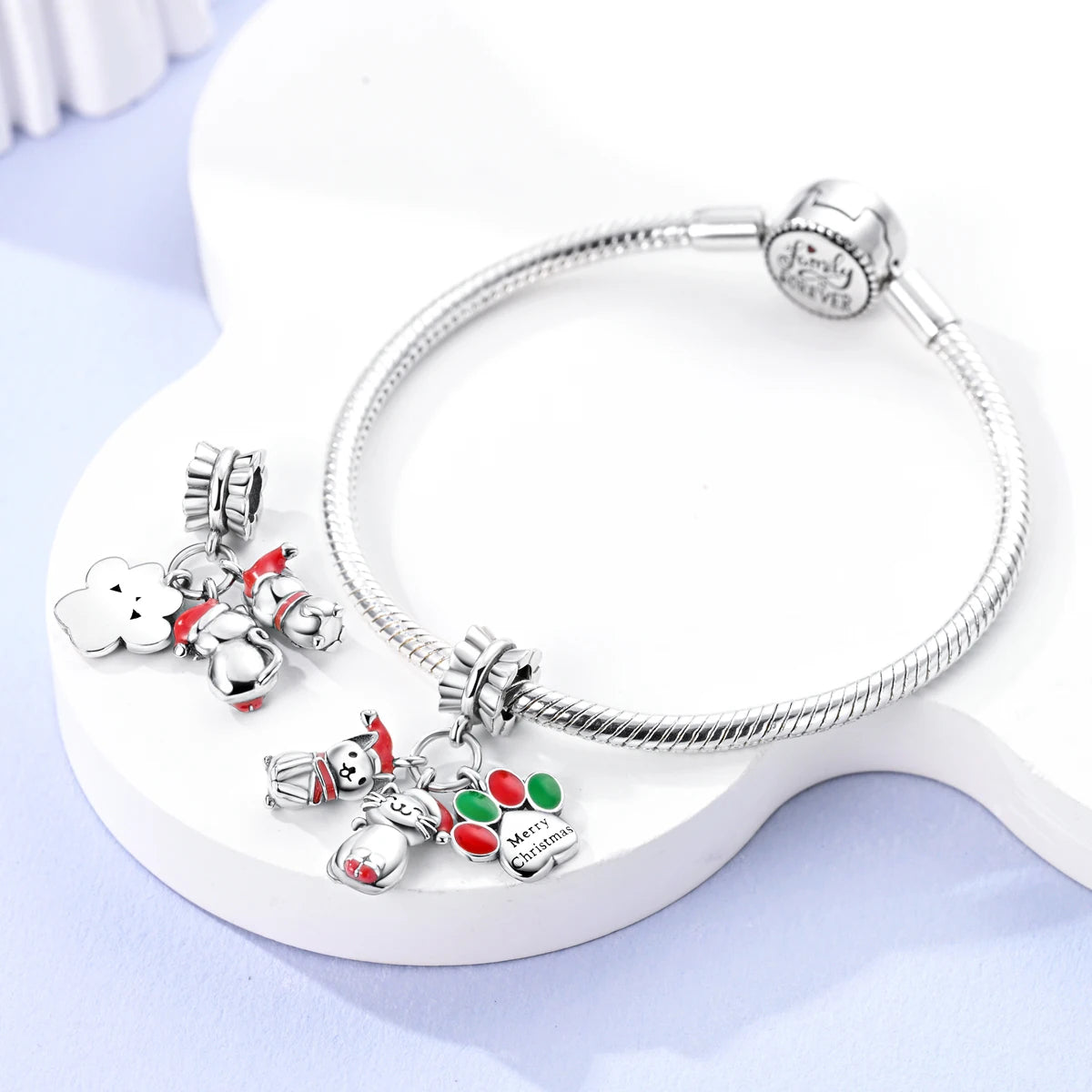 New Arrivals Silver Plated Cute Pet Moon Luminous Firefly Charms Fit Original Bangle Beads Pendent Dangle Bracelet DIY Jewelry