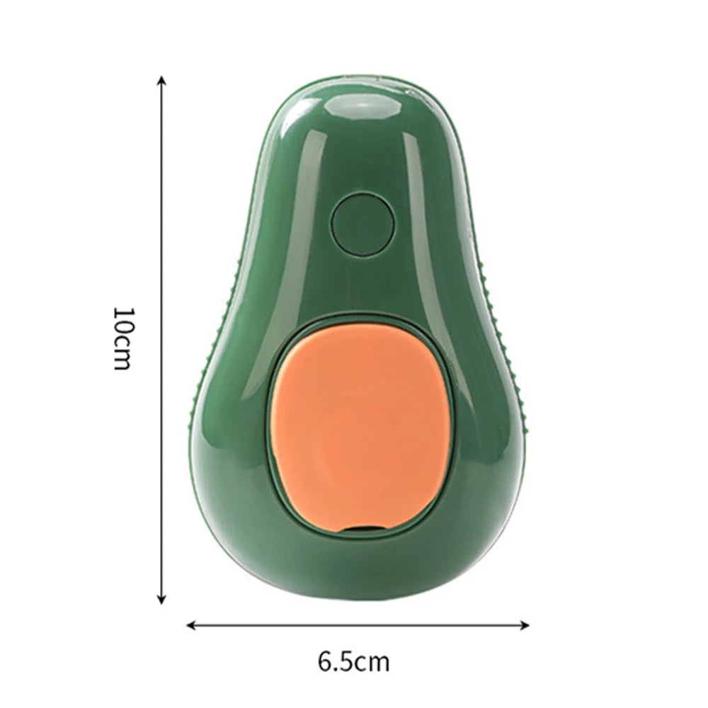 Cepillo de vapor giratorio para gatos y perros, peine eléctrico pulverizador para eliminar el pelo, cepillo de gato de silicona suave para masaje, peine de aseo, accesorios para mascotas