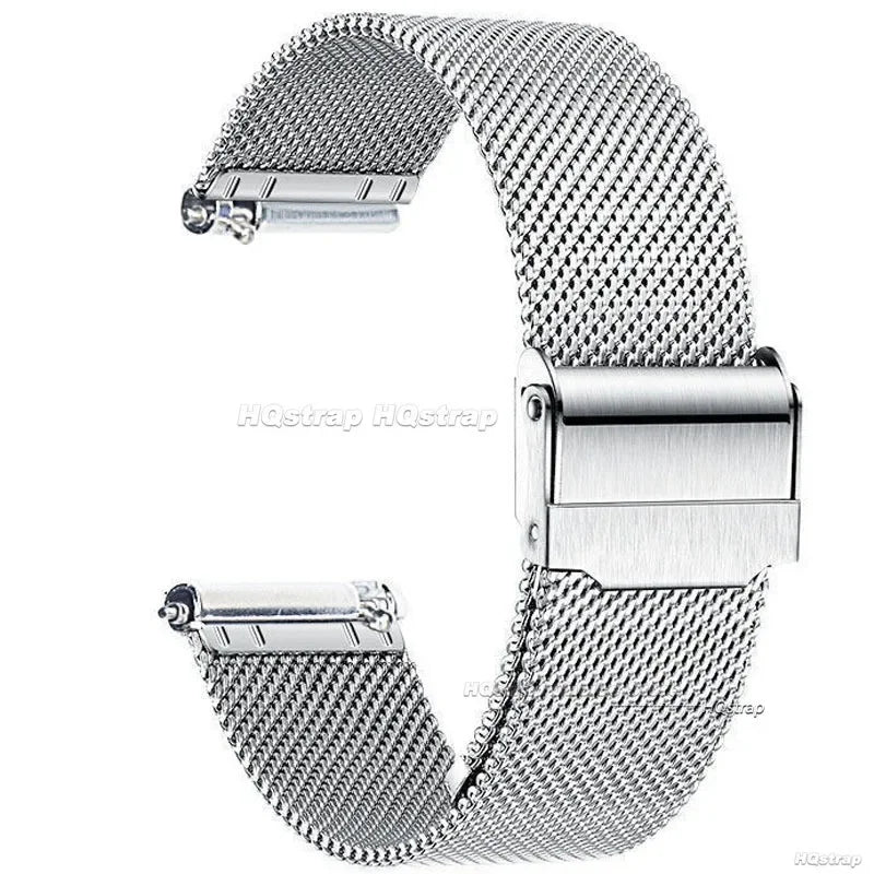 Correa milanesa de liberación rápida universal para DW 20mm 22mm 12mm 14mm 16mm 17mm 19mm 21mm 24mm 18mm Malla de acero inoxidable de 0.6