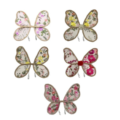 Accesorios de fotografía de alas de mariposa de encaje para niños, para juego creativo