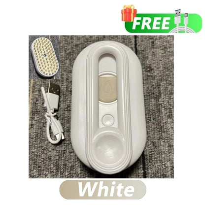 Cepillo de vapor giratorio para gatos y perros, peine eléctrico pulverizador para eliminar el pelo, cepillo de gato de silicona suave para masaje, peine de aseo, accesorios para mascotas