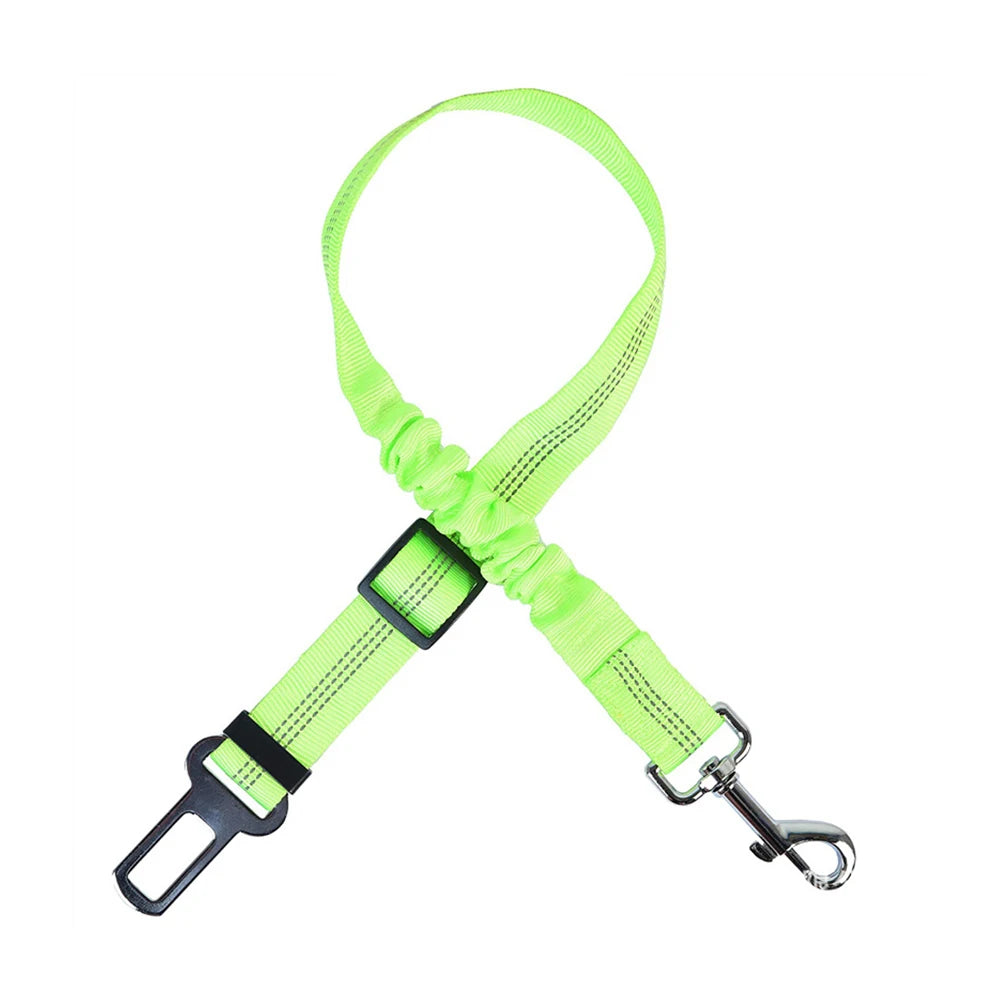 Pet Car Seat Belt Nylon Lead Leash Vehicle  Backseat Safety Belt Adjustable Dogs Harness Collar Outdoor Walking Pet Accessories