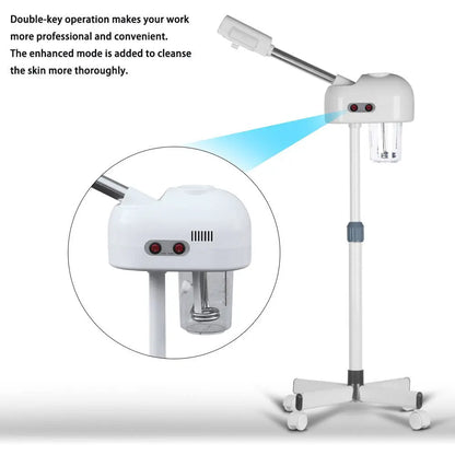Vaporizador Facial para Salón de Belleza Spa Equipo de Belleza Sauna Cuidado de la Piel Máquina de Ozono