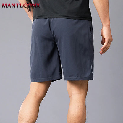 New Summer Casual Shorts Men Boardshorts Breathable Beach Shorts Elastic Jogging Running Sports Men's Short Pants Zipper Pockets