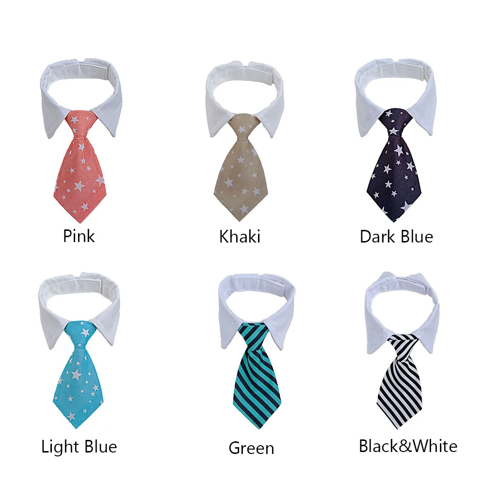 Pet Dog Cat Formal Necktie Tuxedo Bow Tie Black and Red Collar for Dog Cat Pet Accessories Suit for small medium dogs and cats