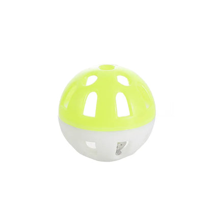Random Colorful Bird Jingle Bell Plastic Balls Interactive Funny Plastic Jingle Ball Kitten Training Toy Pet Toy Accessory