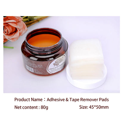 New Non-woven Lace Glue Remover Pads For Wigs 20Pcs Remover For Tape In Hair Extensions Wholesalers Factory Price Wig Repair Kit